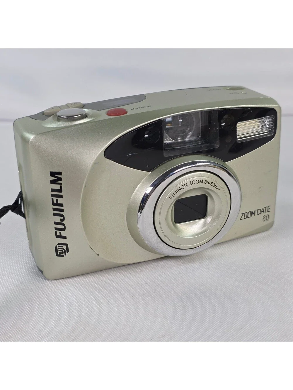 Fujifilm Zoom Date 60 35mm Point and Shoot Film Camera Fujinon 35-60mm Lens Gold